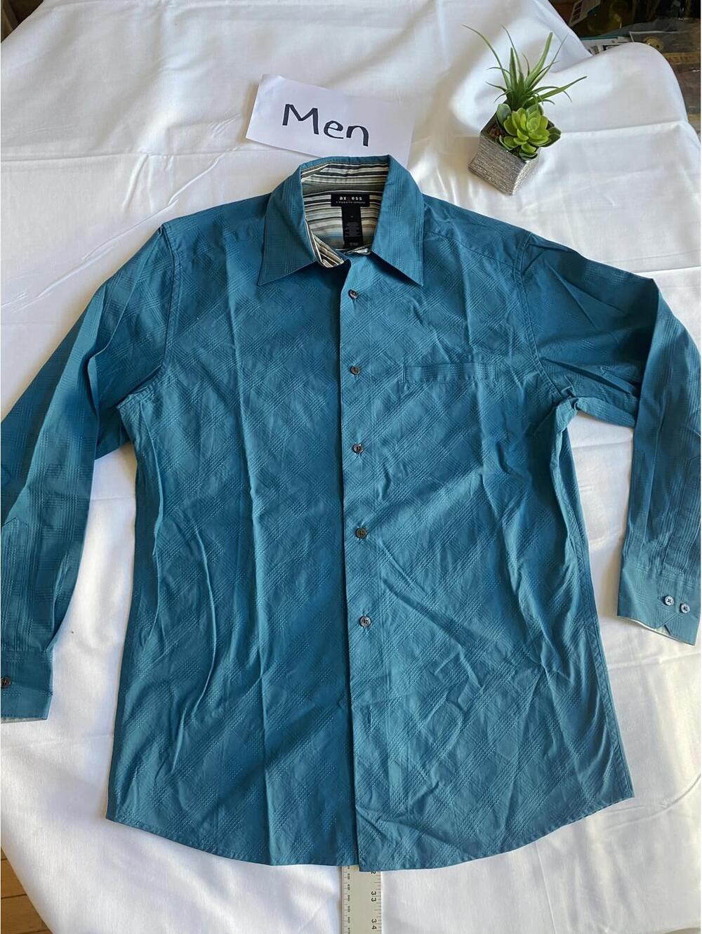 Axcess Men's Long Sleeve Dress Shirt Size Medium